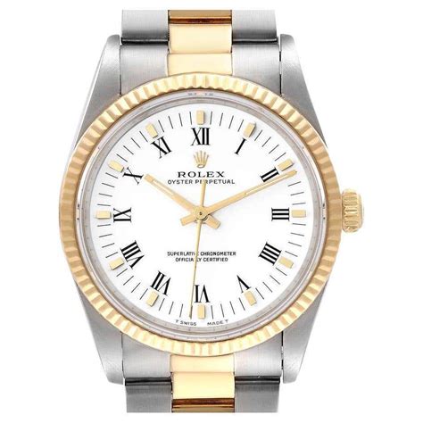 rolex uhr 18 kt gold oyster mit römisches zifferblatt|Rolex Datejust römische Ziffern kaufen .